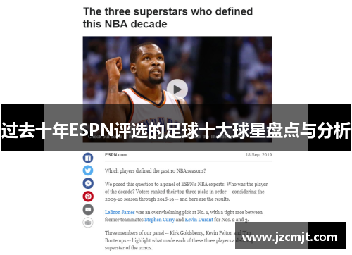 过去十年ESPN评选的足球十大球星盘点与分析