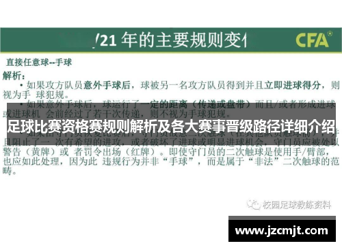 足球比赛资格赛规则解析及各大赛事晋级路径详细介绍